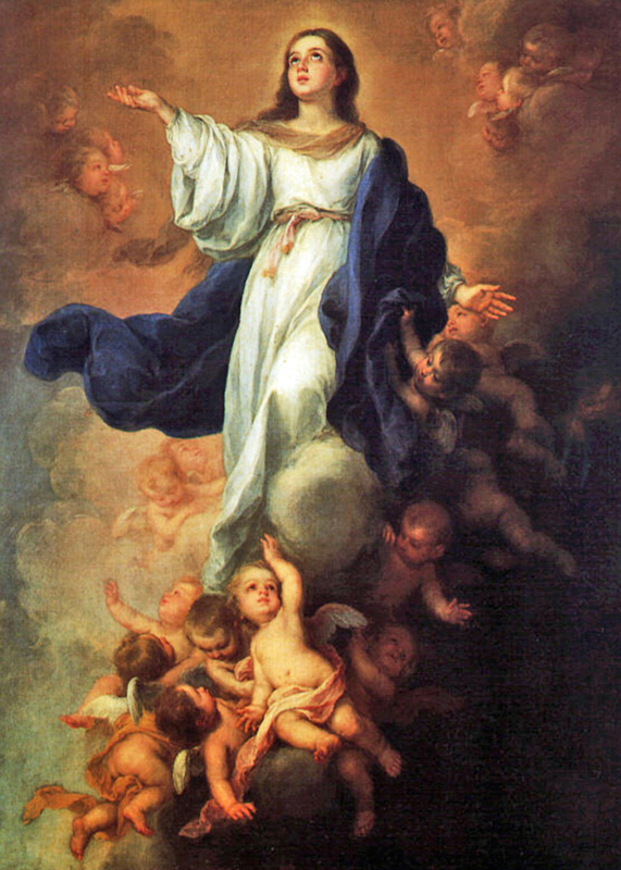 Bartolome Esteban Murillo of Seville, Spain - The Assumption of Mary, Hermitage, St. Petersburg, Russia, 1670.